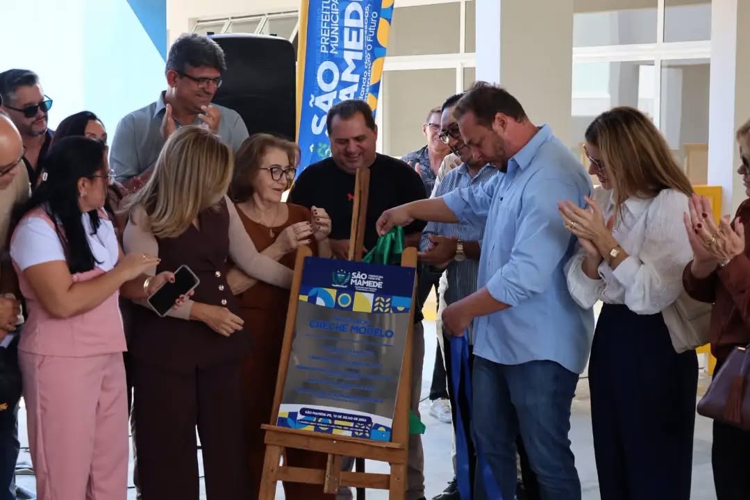 Creche Modelo foi inaugurada em São Mamede-PB nessa sexta-feira, 10 de julho.