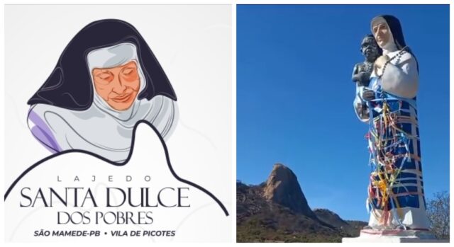 Conheça o Lajedo de Santa Dulce dos Pobres, um dos principais atrativos da Vila Picotes, em São Mamede.