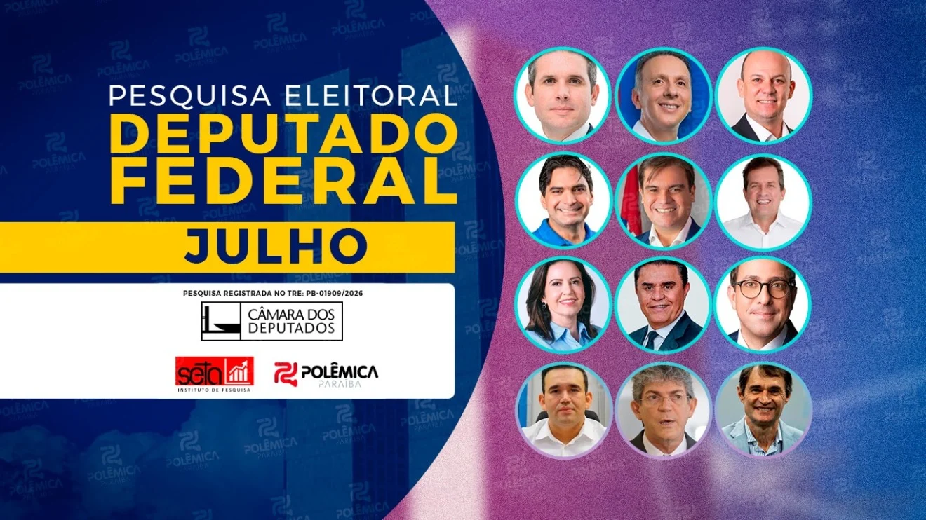 Pesquisa Seta/Polêmica de julho aponta os 12 nomes mais lembrados na disputa por uma vaga na Câmara Federal - VEJA LISTA COMPLETA